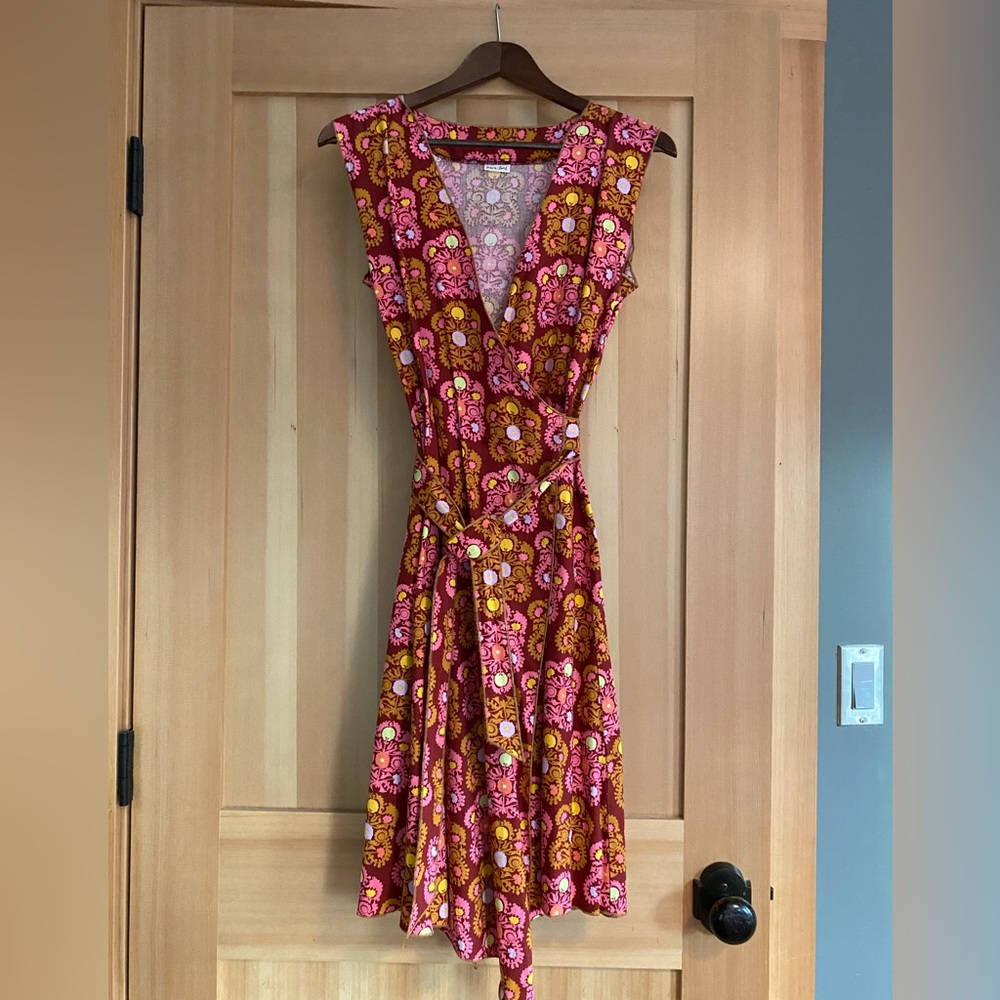 Kara line wrap dress from tumbleweed store in Portland, Oregon